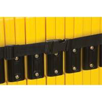 Barri&egrave;re mobile portative, 40" h x 13' lo, Jaune Canadian Safety Group Inc.