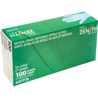 Puncture-Resistant Medical-Grade Disposable Gloves, 2X-Large, Nitrile, 4.5-mil, Powder-Free, Blue, Class 2 Canadian Safety Group Inc.