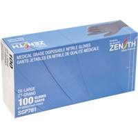 Gants jetables de calibre m&eacute;dical r&eacute;sistants &agrave; la perforation, 2T-Grand, Nitrile, 5 mils, Sans poudre, Noir, Classe 2 Canadian Safety Group Inc.