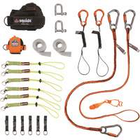 Trousse de longes de fixation d'outils pour monteurs de charpentes m&eacute;talliques et poseurs d'acier 3186 Squids Canadian Safety Group Inc.