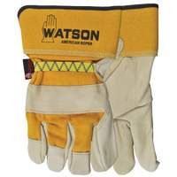 Gants pour cordeur American, Grand, Paume Cuir fleur de vache, Doubleure Coton Canadian Safety Group Inc.