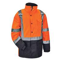Parka thermique GloWear 8384 de Type R, Orange haute visibilit&eacute;, Grand Canadian Safety Group Inc.
