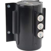 Wall Mount Barrier with Magnetic Tape, Steel, Screw Mount, 12', Black Tape Canadian Safety Group Inc.