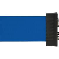 Wall Mount Barrier with Magnetic Tape, Steel, Screw Mount, 7', Blue Tape Canadian Safety Group Inc.