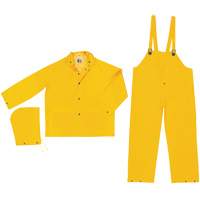 Classic Series Rain Suit, Polyester/PVC, Medium, Yellow Canadian Safety Group Inc.