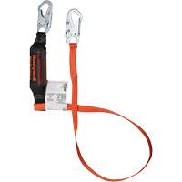 Titan Shock-Absorbing Lanyard, 6', Locking Snap Hook Center, Locking Snap Hook Leg Ends, Polyester Canadian Safety Group Inc.