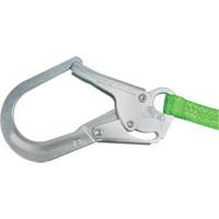 Miller&reg; HP Shock-Absorbing Lanyard, 4', Locking Rebar Hook Center, Locking Snap Hook Leg Ends, Polyester Canadian Safety Group Inc.