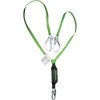 Miller&reg; HP Shock-Absorbing Lanyard, 6', Locking Rebar Hook Center, Locking Snap Hook Leg Ends, Polyester Canadian Safety Group Inc.