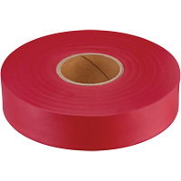 Ruban de signalisation Empire, 1" la x 600' lo, Rouge fluorescent Canadian Safety Group Inc.