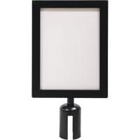 Sign Frame for Crowd Control Post, Black Canadian Safety Group Inc.