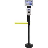 Sign & Dispenser Holder for Crowd Control Post, Black Canadian Safety Group Inc.