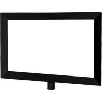 Porte-enseigne horizontal robuste pour montant classique, Noir Canadian Safety Group Inc.