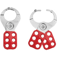 Tabbed Steel Lockout Hasp, Red Canadian Safety Group Inc.