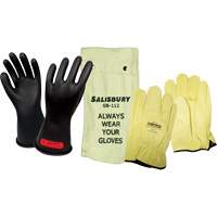 Ensemble de gants isol&eacute;s contre l'&eacute;lectricit&eacute; Salisbury, ASTM classe 0, Taille 9, 11" lo Canadian Safety Group Inc.