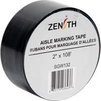 Ruban pour marquage d'all&eacute;es, 2" x 108', PVC, Noir Canadian Safety Group Inc.