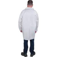 Protective Lab Coat, Microporous, White, Medium Canadian Safety Group Inc.