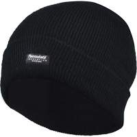Tuque doubl&eacute;e &agrave; rebord, Doublure en Thinsulate, Taille unique, Noir Canadian Safety Group Inc.
