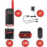 Radios bidirectionnelles Talkabout, Bande FRS, 22 canaux, Port&eacute;e 32 km Canadian Safety Group Inc.
