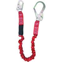 Longe amortisseuse interne ShockSorb, 6', Point d'ancrage &agrave; Crochet d'armature, Crochet mousqueton aux jambes, Polyester Canadian Safety Group Inc.