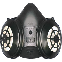 Ensemble de respirateur &agrave; demi-masque N95 Comfort-Air 400Nx noir sans soupape d'expiration, &eacute;lastom&egrave;re/Caoutchouc, Petit/Moyen Canadian Safety Group Inc.
