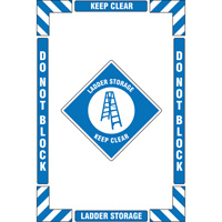 "Ladder Storage" Floor Marking Kit, Adhesive, English with Pictogram Canadian Safety Group Inc.
