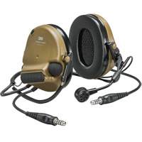 Casque VI NIB avec deux fils de sortie Peltor ComTac, Style Cordon cervical, 22 dB Canadian Safety Group Inc.