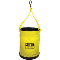 Vinyl Coated Collapsible Bucket, 11" L x 11" W x 16" H, Nylon, Black/Yellow Canadian Safety Group Inc.