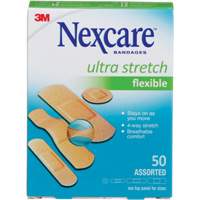 Pansements ultra-extensibles Nexcare, Assorti, Plastique, Non st&eacute;rile Canadian Safety Group Inc.