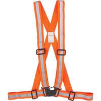Harnais pour la circulation, Orange haute visibilit&eacute;, Couleur r&eacute;fl&eacute;chissante Argent, Moyen Canadian Safety Group Inc.