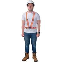 Harnais pour la circulation, Orange haute visibilit&eacute;, Couleur r&eacute;fl&eacute;chissante Argent, Moyen Canadian Safety Group Inc.