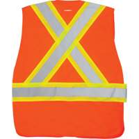 CSA-Compliant High-Visibility Surveyor Vest, High Visibility Orange, Medium, Polyester Canadian Safety Group Inc.