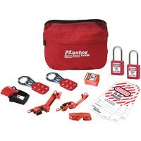 Trousse de cadenassage standard avec cadenas en thermoplastique Zenex, Ensemble &eacute;lectrique, 13 composants compris Canadian Safety Group Inc.