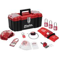 Trousse de cadenassage standard avec cadenas en thermoplastique Zenex, Ensemble Vanne, 13 composants compris Canadian Safety Group Inc.