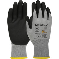 Gants compatibles avec les &eacute;crans tactiles ultral&eacute;gers ATG MaxiFlex Elite, Grand, R&ecirc;vetement Nitrile, Calibre 18, Enveloppe en Nylon Canadian Safety Group Inc.