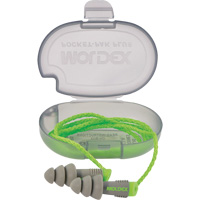 Alphas Reusable Earplugs, Corded, Bulk - Plastic Case, 27 dB NRR, One-Size Canadian Safety Group Inc.