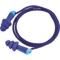 Alphas Metal Detectable Reusable Earplugs, Corded, One-Size, Bulk - Polybag, 27 NRR dB Canadian Safety Group Inc.