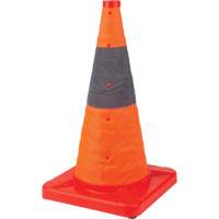 Collapsible Traffic Cone, 18" H, Orange Canadian Safety Group Inc.