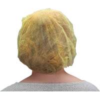 Bouffant Caps, Polypropylene, 21", Yellow Canadian Safety Group Inc.
