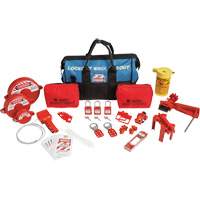Lockout Tagout Kit with Nylon Safety Lockout Padlocks in Duffel Bag, Electrical/Valve Kit, 31 Components Canadian Safety Group Inc.