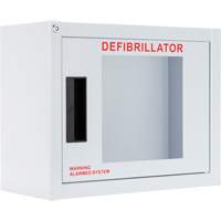 Armoire compacte standard pour DEA avec alarme, Philips/Defibtech/Heartsine Pour, Non m&eacute;dical Canadian Safety Group Inc.