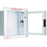 Grande armoire enti&egrave;rement encastr&eacute;e avec alarme, Zoll AED Plus/Zoll AED 3/Cardio-Science/Physio-Control Pour, Non m&eacute;dical Canadian Safety Group Inc.