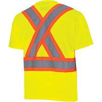 6991 Bird's-Eye Safety Shirt, Polyester, 3X-Large, High Visibility Lime-Yellow Canadian Safety Group Inc.