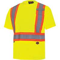 6991 Bird's-Eye Safety Shirt, Polyester, 3X-Large, High Visibility Lime-Yellow Canadian Safety Group Inc.