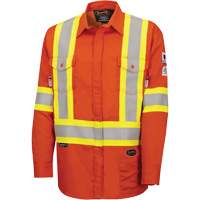 7743 Chemise de s&eacute;curit&eacute; ignifug&eacute;e FR-Tech, Petit, Orange haute visibilit&eacute; Canadian Safety Group Inc.