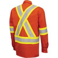 7743 Chemise de s&eacute;curit&eacute; ignifug&eacute;e FR-Tech, Petit, Orange haute visibilit&eacute; Canadian Safety Group Inc.