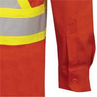 7743 Chemise de s&eacute;curit&eacute; ignifug&eacute;e FR-Tech, Petit, Orange haute visibilit&eacute; Canadian Safety Group Inc.