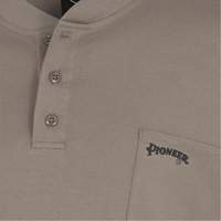 331 Chandail Henley en tricot interlock ignifuge, Petit, Beige Canadian Safety Group Inc.
