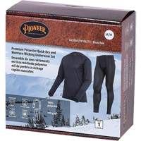 D2200A Ensemble de sous-v&ecirc;tements &agrave; s&eacute;chage rapide et &eacute;vacuation de l'humidit&eacute; de premi&egrave;re qualit&eacute;, Hommes, T-petit, Noir Canadian Safety Group Inc.