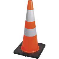 183 Premium Flexible Safety Cone, 28", Orange, 4" & 6" Reflective Collar(s) Canadian Safety Group Inc.