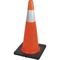 183N Premium Flexible Safety Cone, 28", Orange, 4" Reflective Collar(s) Canadian Safety Group Inc.